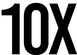 10X